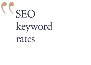 seo keyword rates